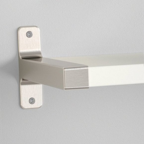 IKEA GRANHULT Bracket (Set of 2) for Shelf 7-3/4" x 4-3/4" Nickel Plated - Picture 3 of 4